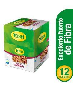 Barra de cereal tosh lyne sin azucar 138 gr